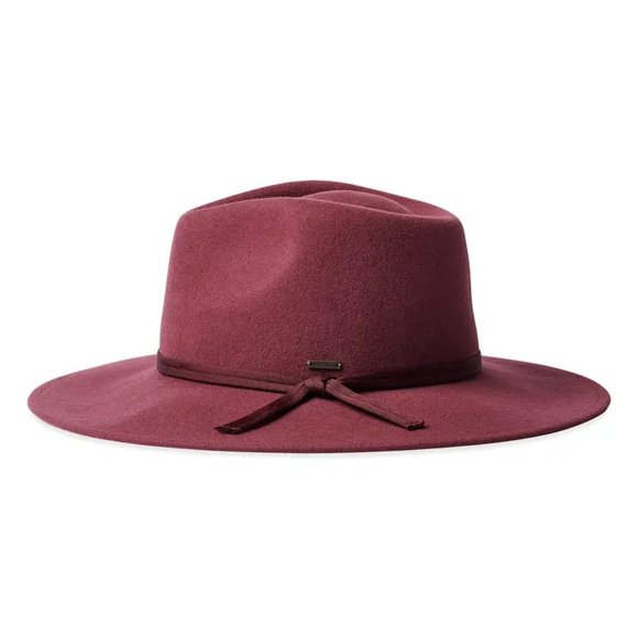 Brixton Joanna Packable Wool Felt Hat Dark Brick Red Brown - XS main image 12